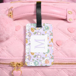 Etiqueta De Bagagem Chá de Carta Personalizada & Garota Gata Literária