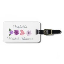 Chá de Noiva Floral & Borboleta, Nome Personalizad
