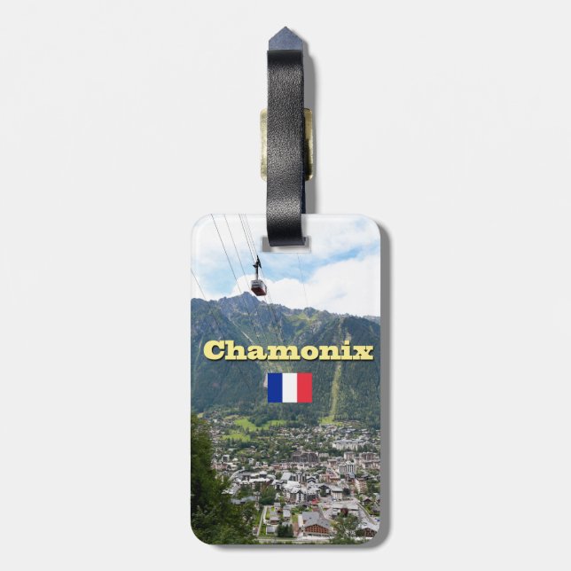 Etiqueta De Bagagem Chamonix - Monte Branco (Traseira Vertical)