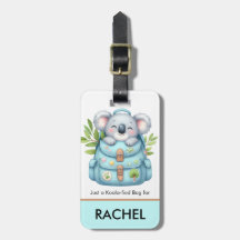 Charada Koala Traveler Personalizada Kids Bagagem