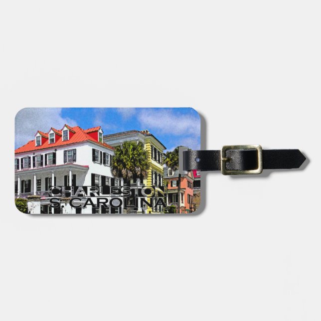 Etiqueta De Bagagem Charleston (Frente Horizontal)