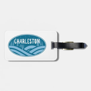 Etiqueta De Bagagem Charleston West Virginia ao Ar Livre