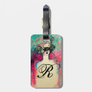 Etiqueta De Bagagem CHARM MONOGRAM / Misteriosa beleza com máscara