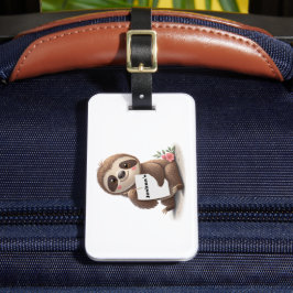 Etiqueta De Bagagem Charming Sloth