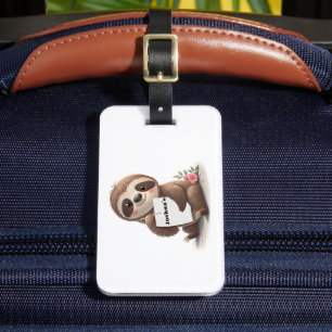 Etiqueta De Bagagem Charming Sloth
