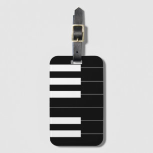 Etiqueta De Bagagem Chaves de Piano Invertidas