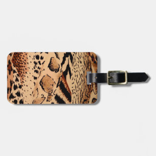 Etiqueta De Bagagem Cheetah Pattern