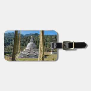 Etiqueta De Bagagem Chendebji Chorten no Butão, Himalaya, Ásia