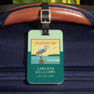 Etiqueta De Bagagem Chesapeake Bay Largest Estuary In North America