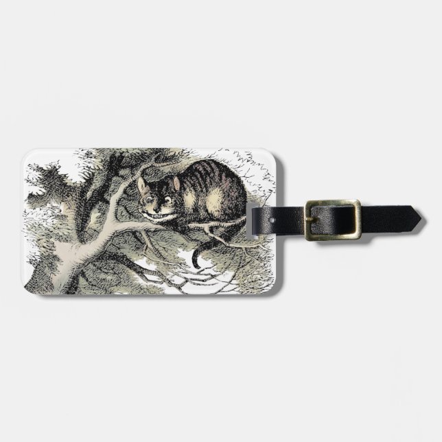 Etiqueta De Bagagem Cheshire Cat Alice Wonderland Classic (Frente Horizontal)