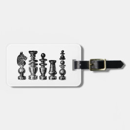 Etiqueta De Bagagem Chess Pieds Vintage Art