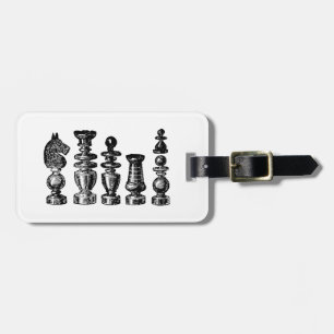 Etiqueta De Bagagem Chess Pieds Vintage Art