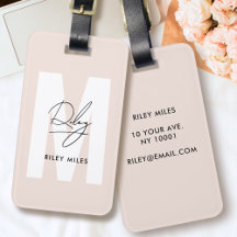 Chic de Assinatura de Script Cor-de-rosa com Blush