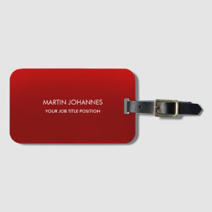 Etiqueta De Bagagem Chic Elegant Plain Na moda