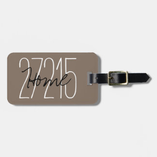 ETIQUETA DE BAGAGEM CHIC LUGAGAGE/BAG TAG_ZIPCODE_502 SOFT BROWN