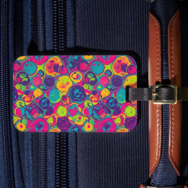 Etiqueta De Bagagem Chic Multicolor (Frente Insitu 4)