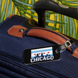 Etiqueta De Bagagem Chicago 4 Stars Viagens vintage City