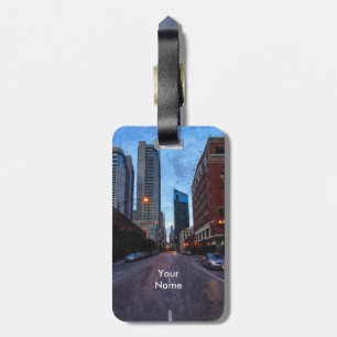 Etiqueta De Bagagem Chicago Evening Drive