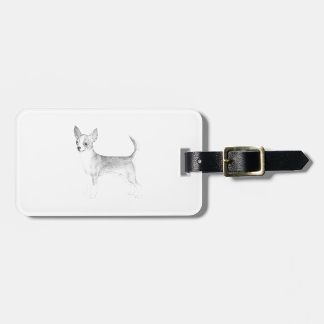 Etiqueta De Bagagem Chihuahua (Frente Horizontal)
