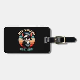 Etiqueta De Bagagem chihuahua pet dog retro vintage