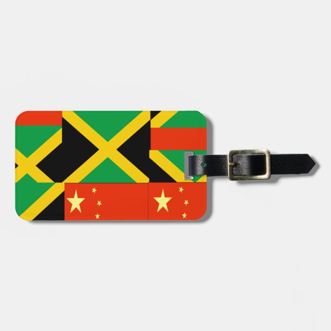 Etiqueta De Bagagem Chinês-jamaicano (Frente Horizontal)