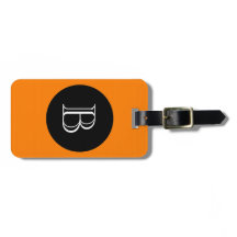 CHIQUE LUGGAGE/BAG TAG_32 ORNGE/BLACK/MONOGRAM