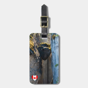Etiqueta De Bagagem Chockstones em Maligne Canyon - Alberta, Canadá
