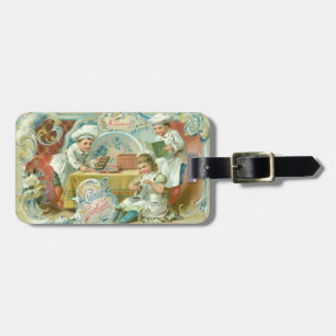 Etiqueta De Bagagem Chocolate Bakers Antigos