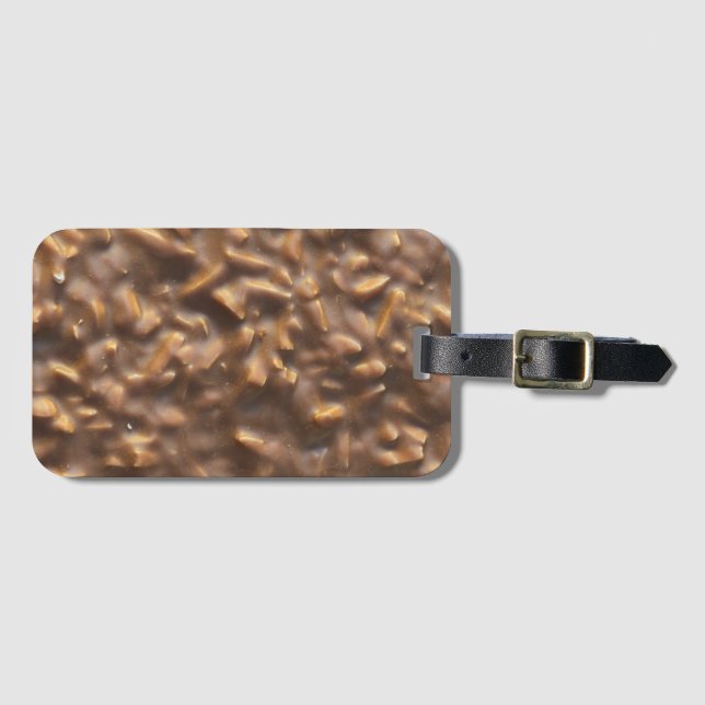 Etiqueta De Bagagem Chocolate Granulado (Frente Horizontal)