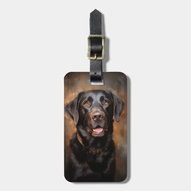 Etiqueta De Bagagem Chocolate Labrador Retriever (Frente Vertical)