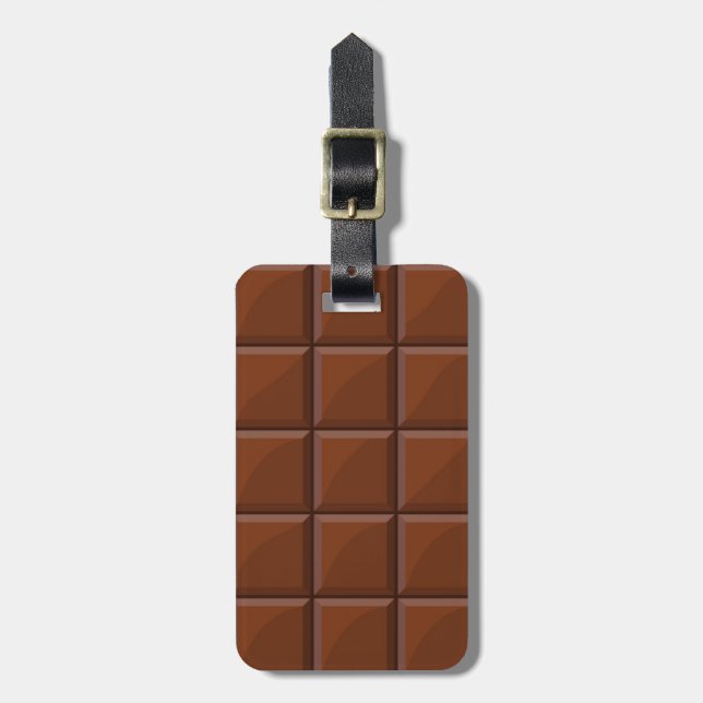Etiqueta De Bagagem Chocolate láteo (Frente Vertical)