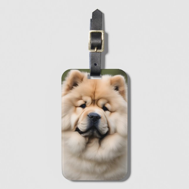 Etiqueta De Bagagem Chow Chow (Frente Vertical)