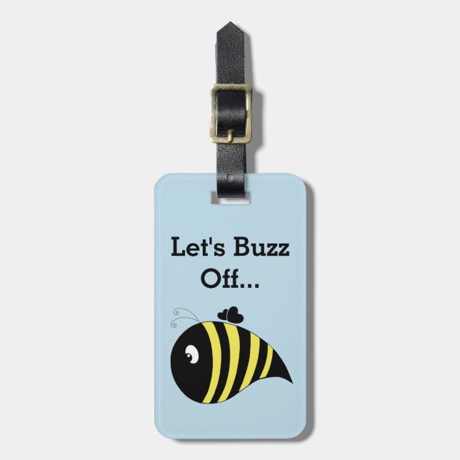 Etiqueta De Bagagem Chunky Bee (Frente Vertical)