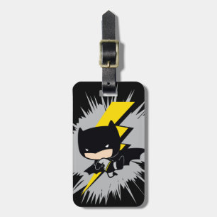 Etiqueta De Bagagem Chute de Relâmpago Chibi Batman