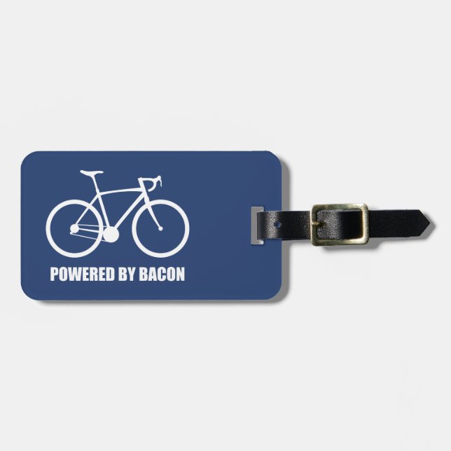 Etiqueta De Bagagem Ciclismo De Bacon (Frente Horizontal)