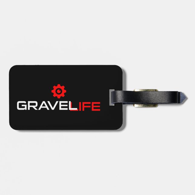 Etiqueta De Bagagem Ciclo de Vida Gravel (Traseira Horizontal)