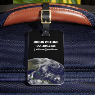 Etiqueta De Bagagem Ciclones Tropicais Katia, Lee, Maria E Nate.