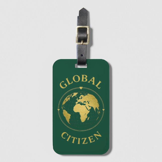 Etiqueta De Bagagem Cidadão Global (Frente Vertical)