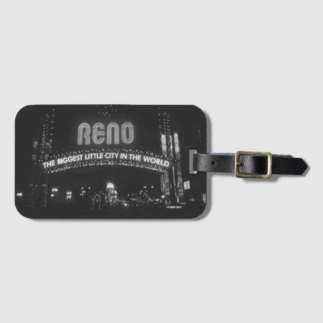 Etiqueta De Bagagem Cidade de Reno (Frente Horizontal)