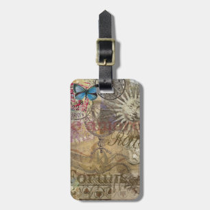 Etiqueta De Bagagem Cidade do Feriado em Roma, Itália, Viagem