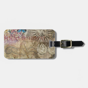 Etiqueta De Bagagem Cidade do Feriado em Roma, Itália, Viagem