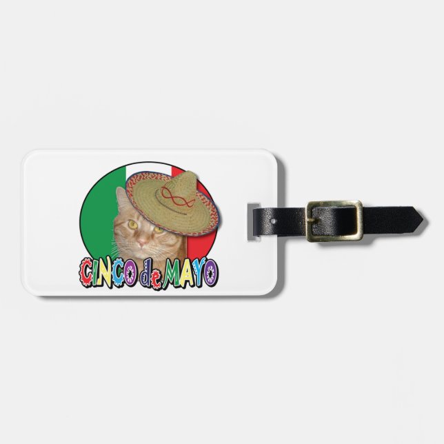 Etiqueta De Bagagem Cinco de Mayo (Frente Horizontal)