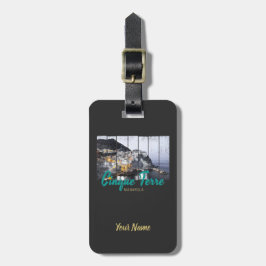 Etiqueta De Bagagem Cinque Terre Manarola Riomaggiore Vintage italiano