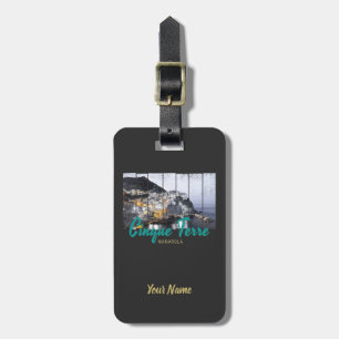 Etiqueta De Bagagem Cinque Terre Manarola Riomaggiore Vintage italiano