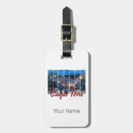 Etiqueta De Bagagem Cinque Terre Riomaggiore italiano Vintage Souvenir