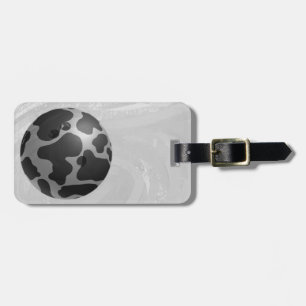 Etiqueta De Bagagem cinza bola de boliche