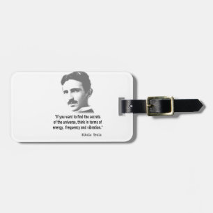 Etiqueta De Bagagem Citação De Nikola Tesla