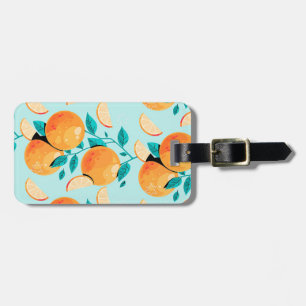 Etiqueta De Bagagem Citrus laranja bonito