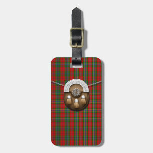 Etiqueta De Bagagem Clã MacLean do Tartan e do Sporran de Duart