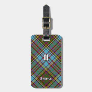Etiqueta De Bagagem Clan Anderson Tartan Bagagem
